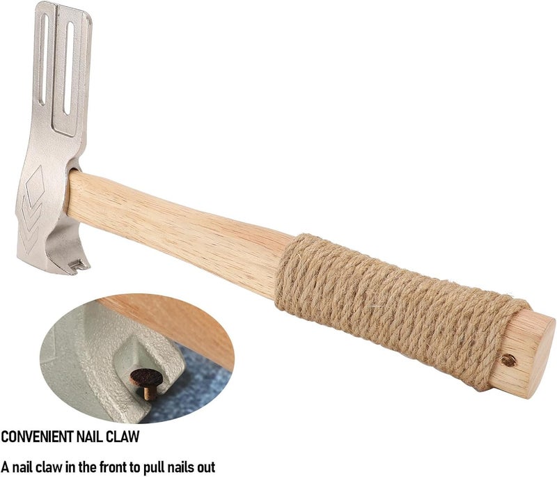 Dpofirs Hacha Para Roofing, Magnetic Roofing Hammer, Multi Functional Anti Slip Handle Roofing Hatchet, Portable Shingler Hammers, for Roof Repair - Image 3